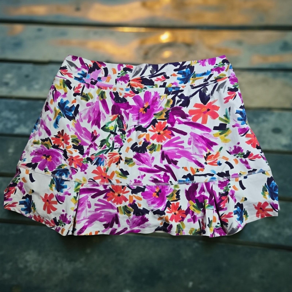Donna Jo Skort Vibrant Floral Mini Skirt 3XL